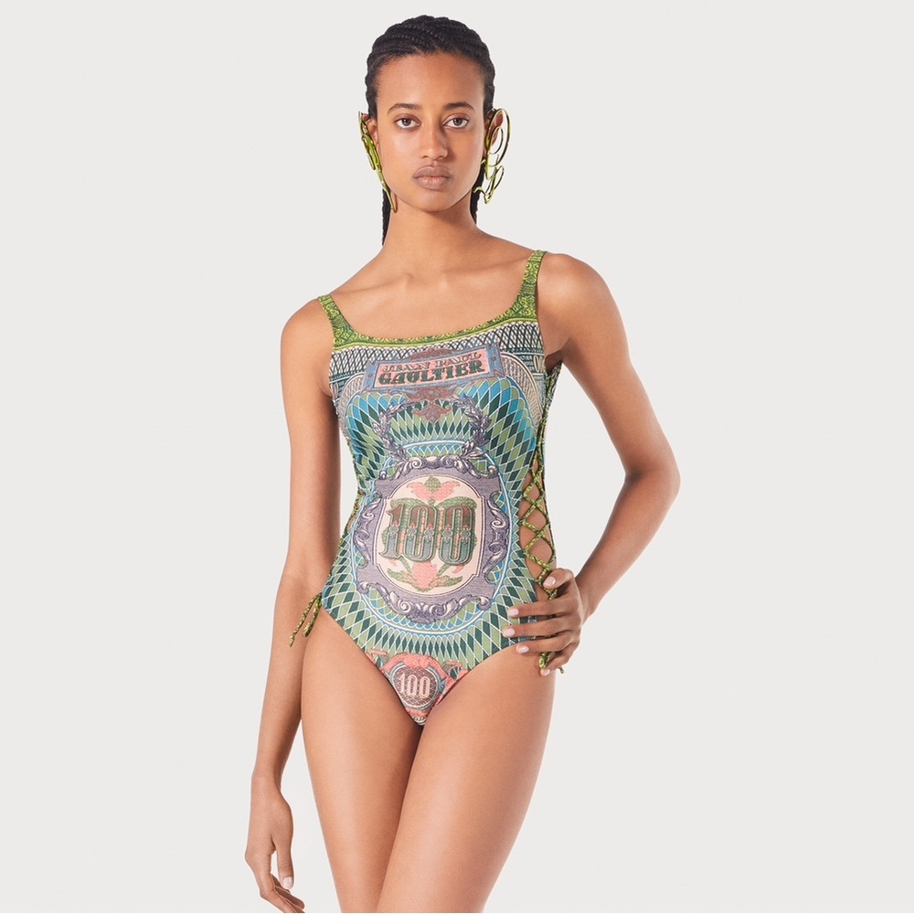 Jean Paul Gaultier banknote swimsuit